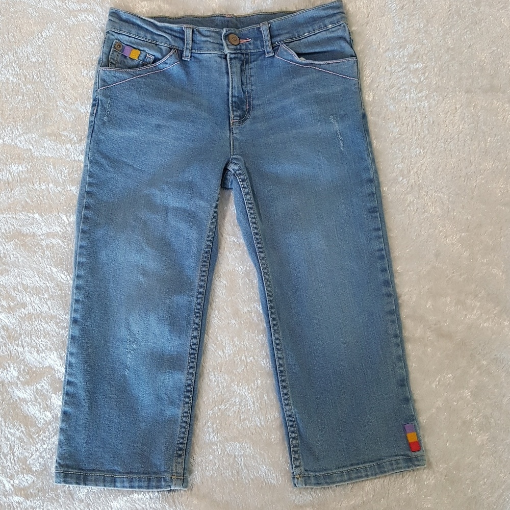 Gymboree distressed jean capri