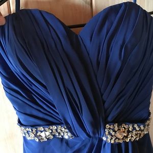 Royal blue prom dress