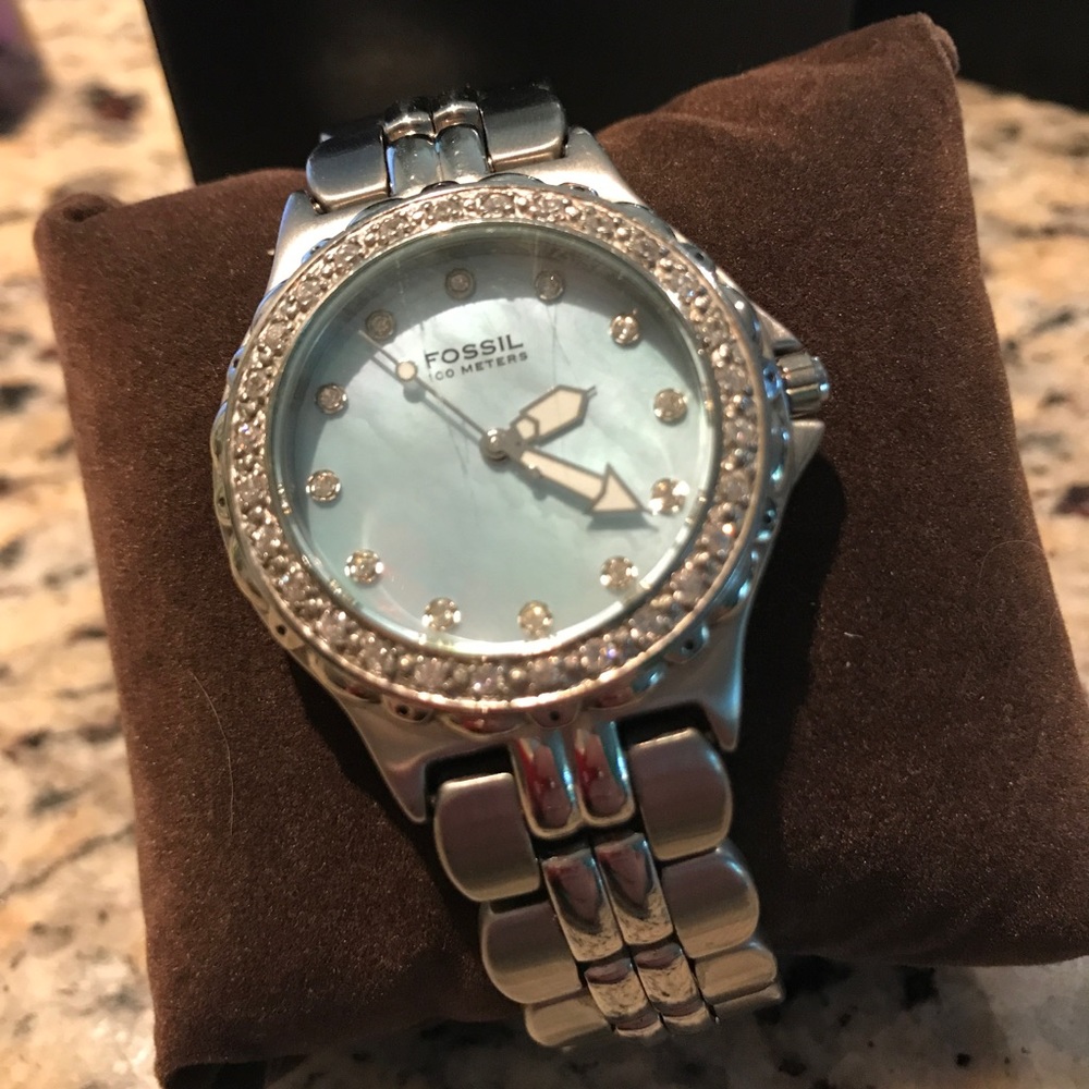Silver Fossil bracelet watch
