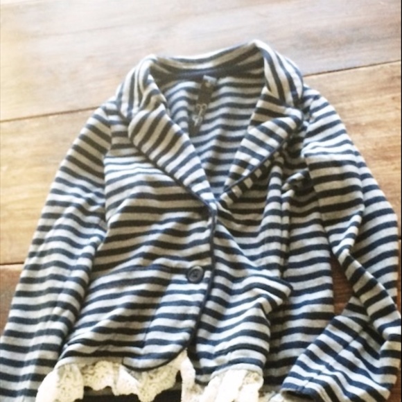 Jessica Simpson Other - Jessica Simpson Knit Striped Girl's Blazer  Small