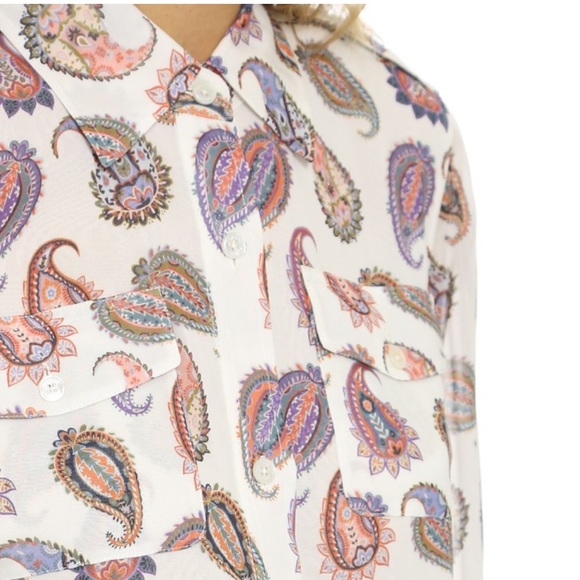 Tory Burch 'Brigette' Paisley Print Silk Romper - Picture 4 of 5