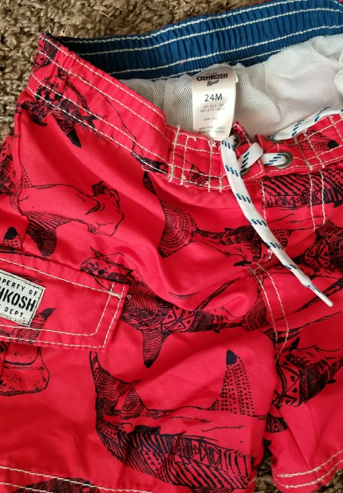 Swim trunks size 24 months