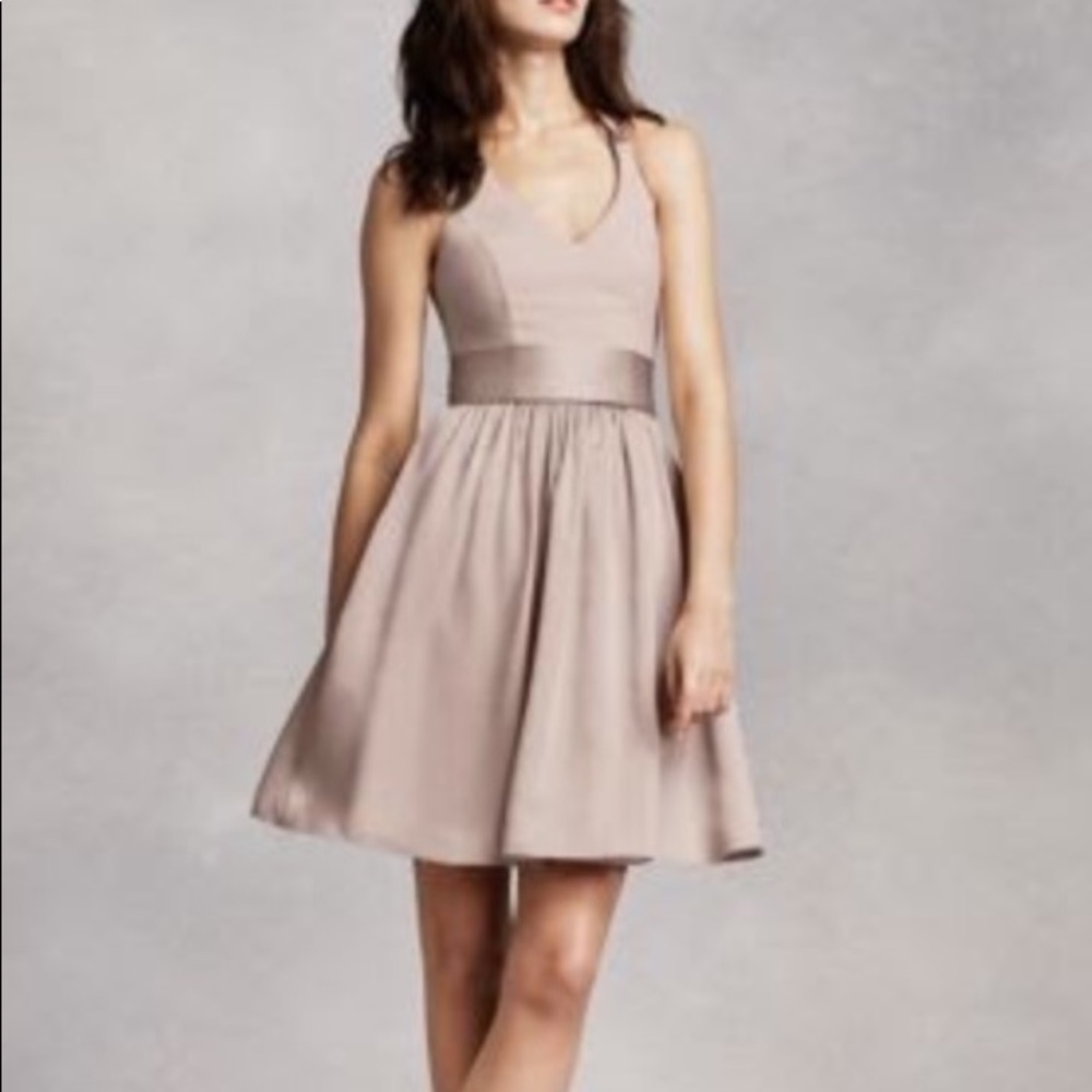 Vera Wang Short Halter Bridesmaid Dress