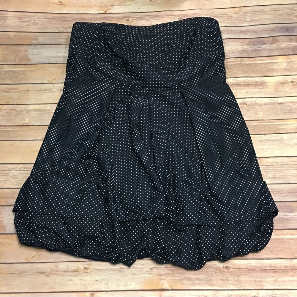 Strapless Polka Dot Party Dress