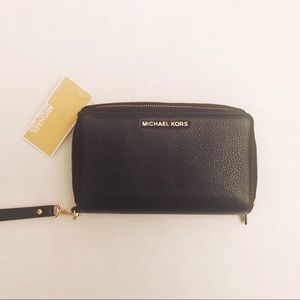 Michael Kors Adele Navy Leather Wallet