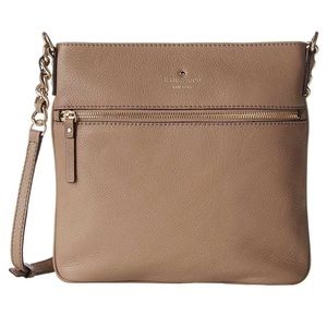 kate spade Neutral-toned Leather Crossbody Bag