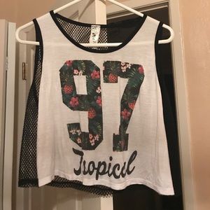 tropical tank top