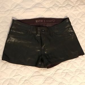 Rich & Skinny Leather Shorts