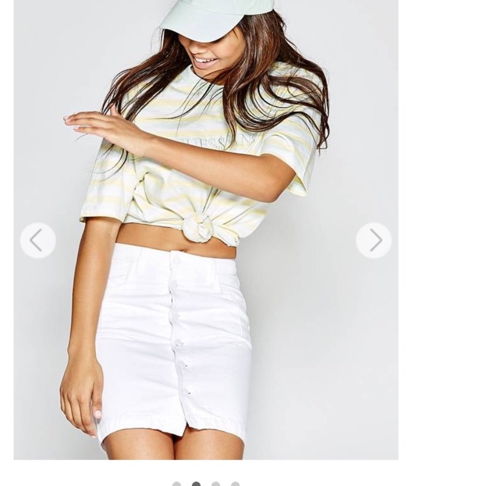 GUESS X ASAP ROCKY BUTTON DOWN DENIM SKIRT 😍