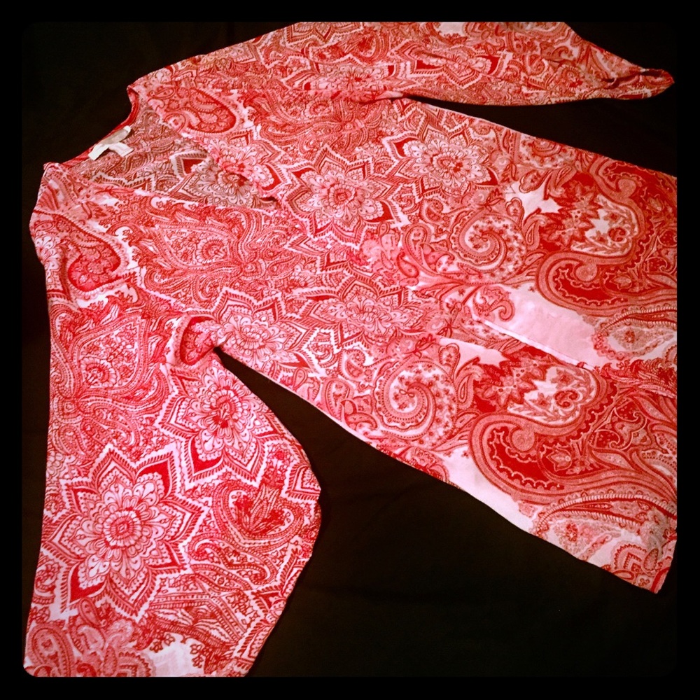 ❤️RED&WHITE SHEER Bikini Coverup❤️