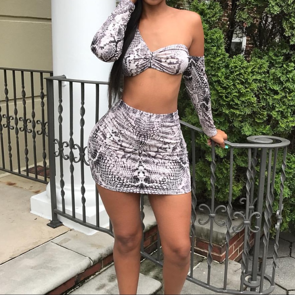 SOLD Snake skin Two Piece