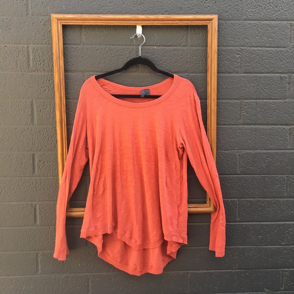 Anthropologie Left of Center Long Sleeve Hi-Lo Tee