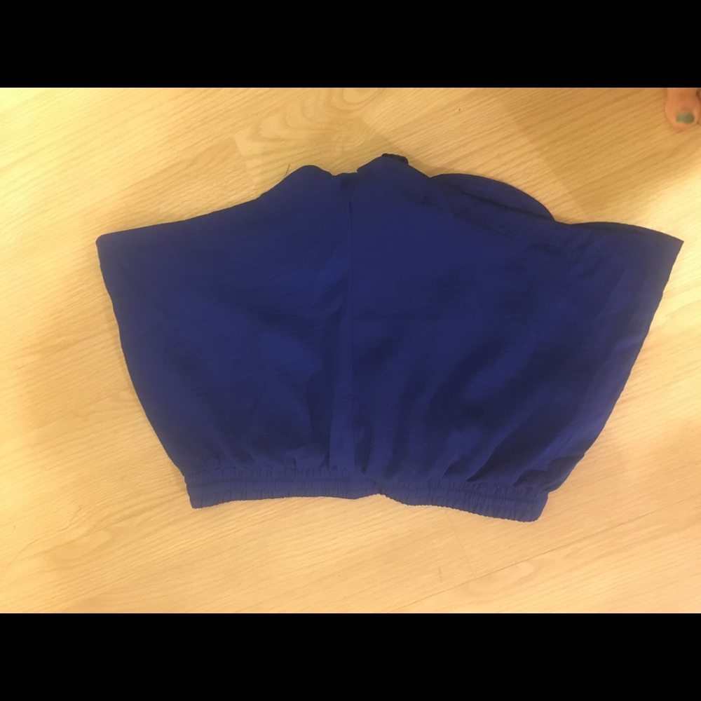 Navy colored shorts