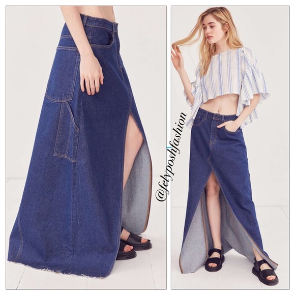 Urban Outfitters BDG Skate Denim Maxi Skirt - Picture 3 of 3