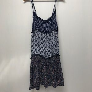 multi print dress- tags still attached