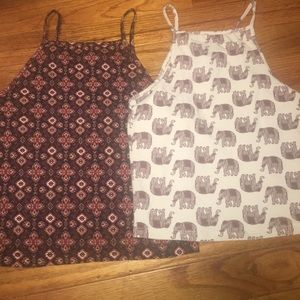 TWO adorable crop tops w an amazing price