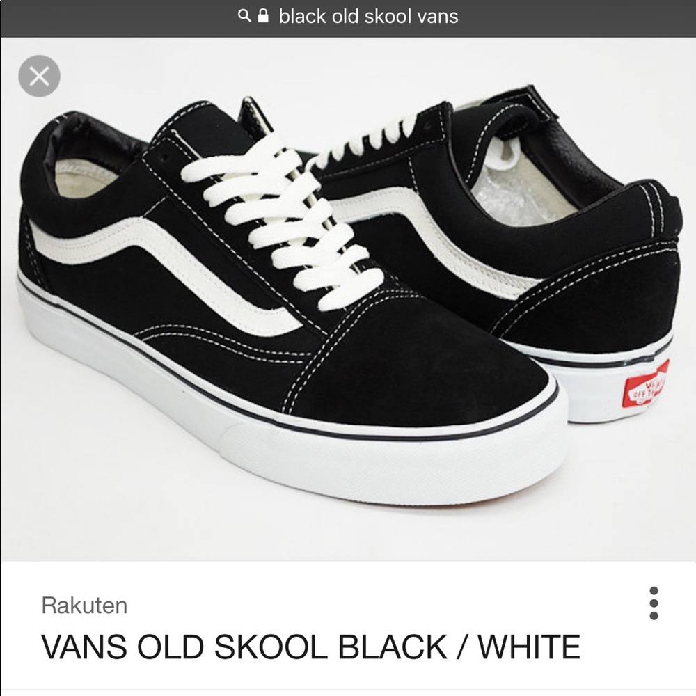 black old skool vans