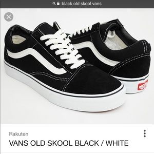 black old skool vans