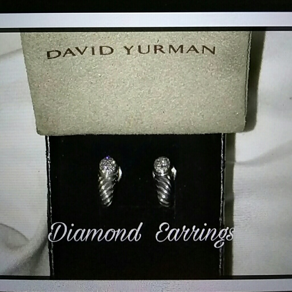 David Yurman Diamond Earrings