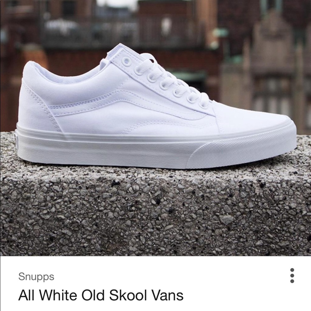 white old skool vans