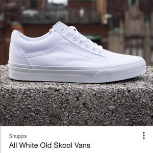 white old skool vans