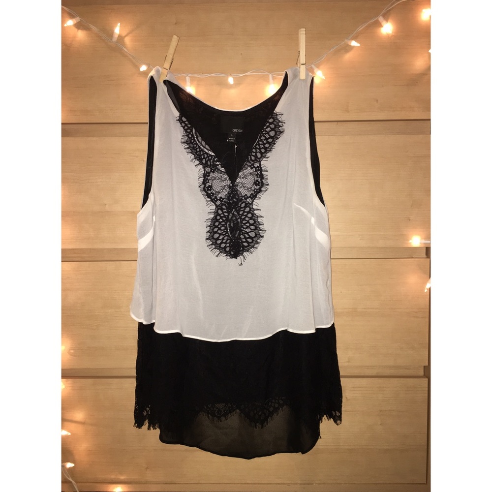Grey and black light fabric dress shirt