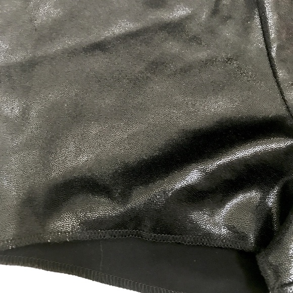 Reversible Black Metallic Bikini Boyshort - XS - Picture 2 of 3