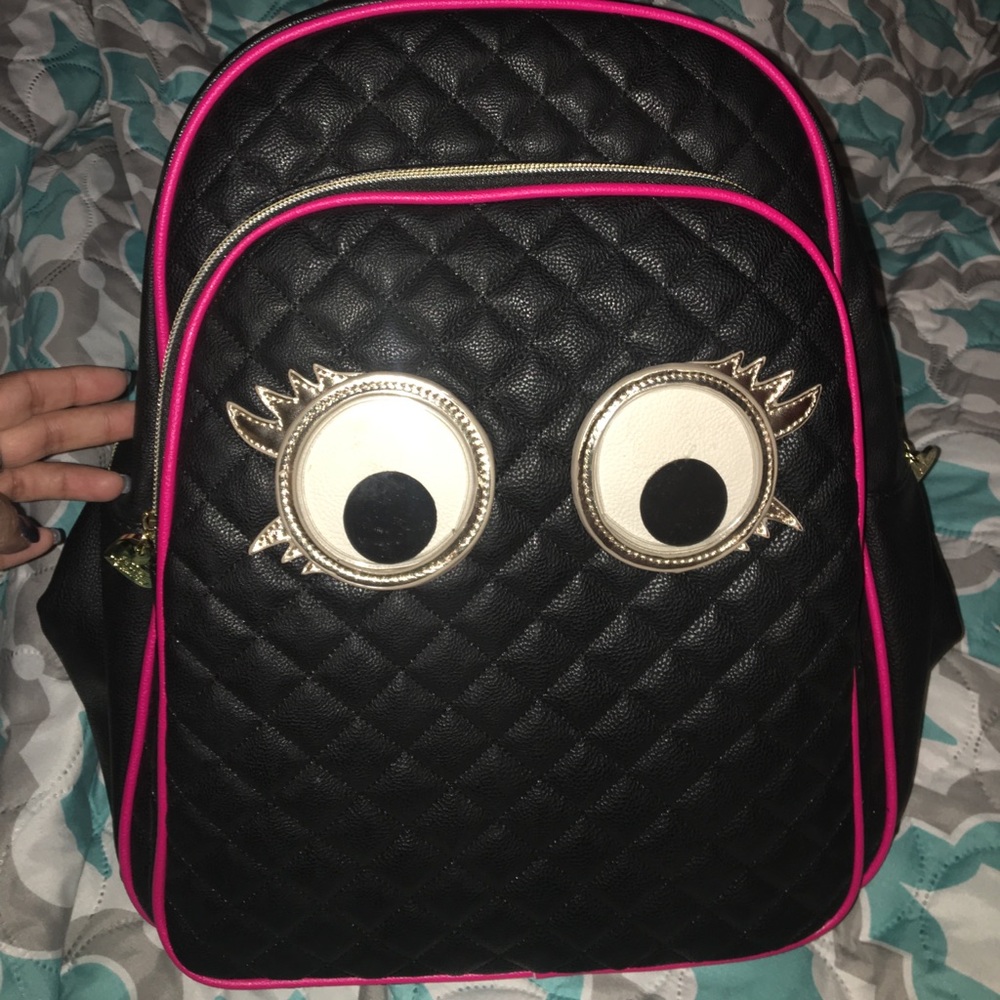 Betsy Johnson google eye backpack