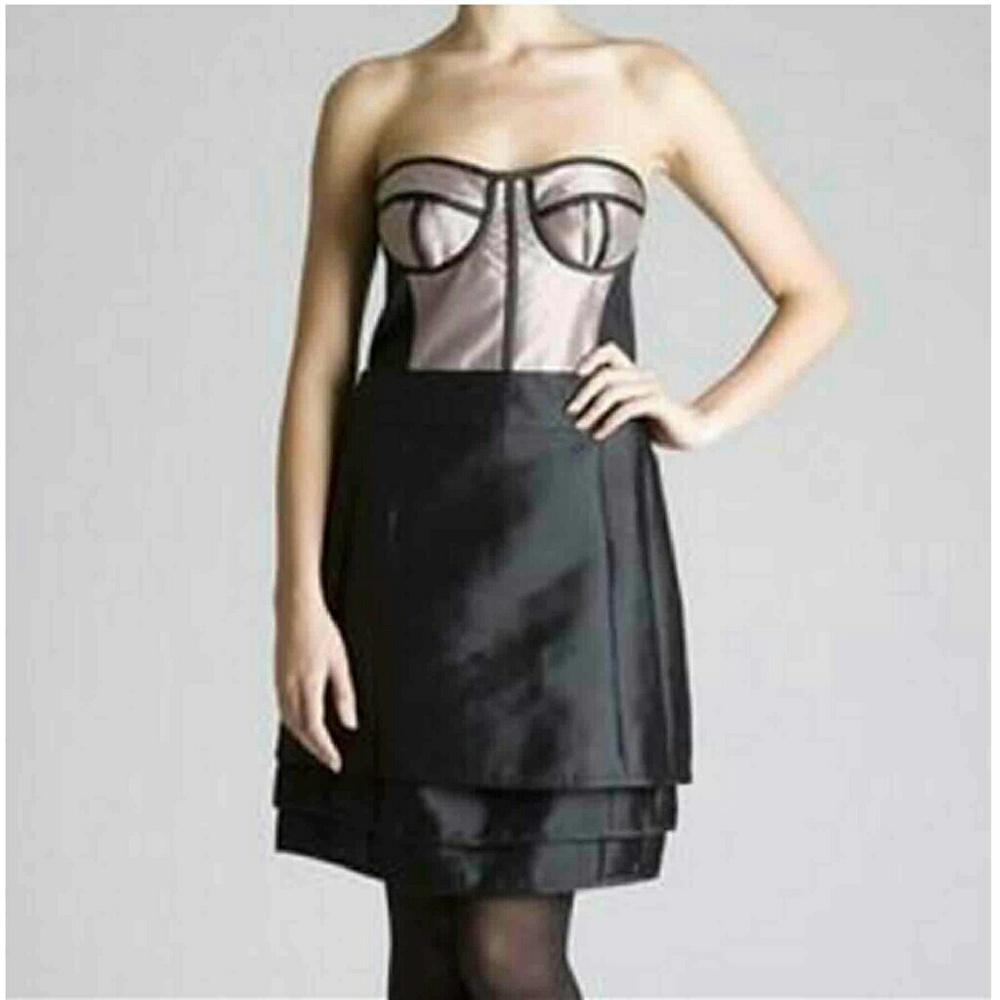 Reiss Colorblocked Bustier Dress