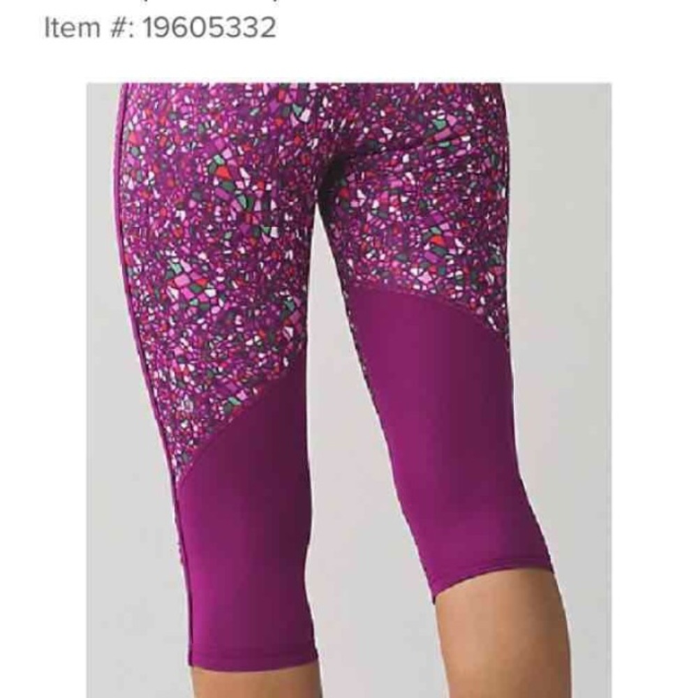 Lululemon Patterned Crop - image 1