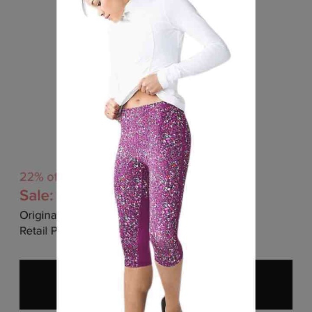 Lululemon Patterned Crop - image 2