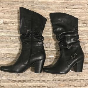 Faux Leather Boots