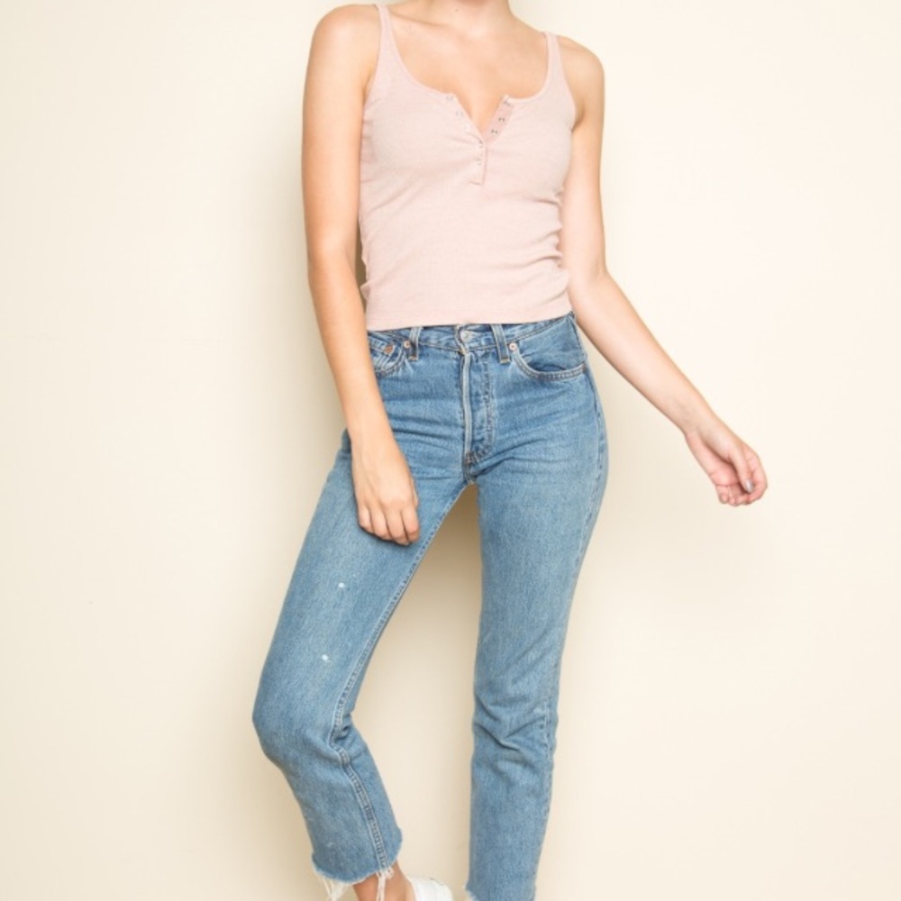 Dusty pink brandy Melville tank top