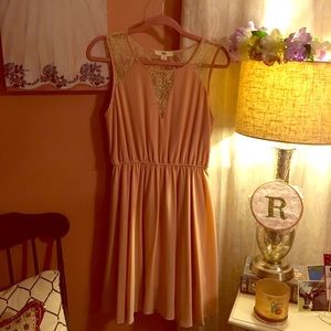 Pink dress with Lacey top!