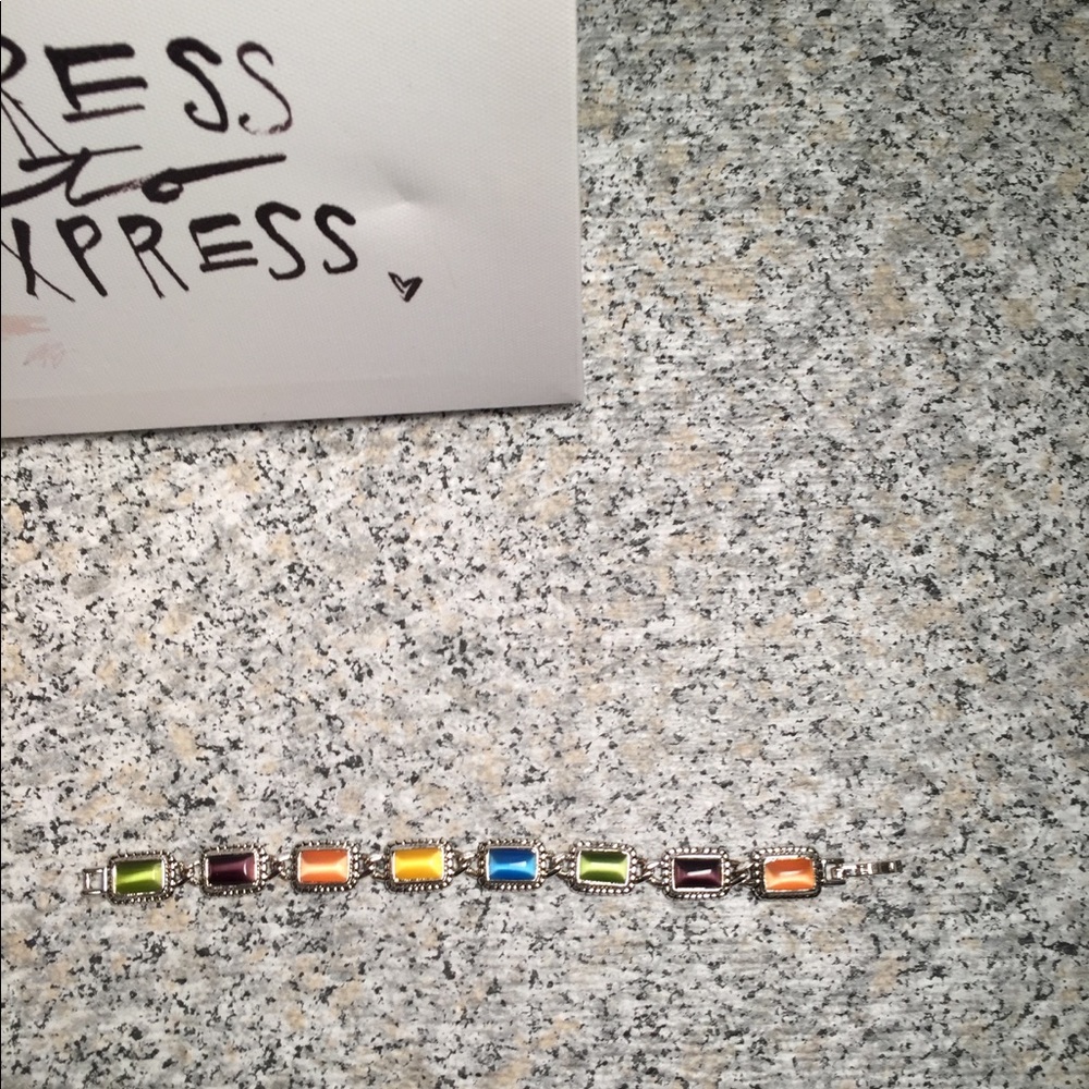 Premier Designs multi colored stone bracelet.