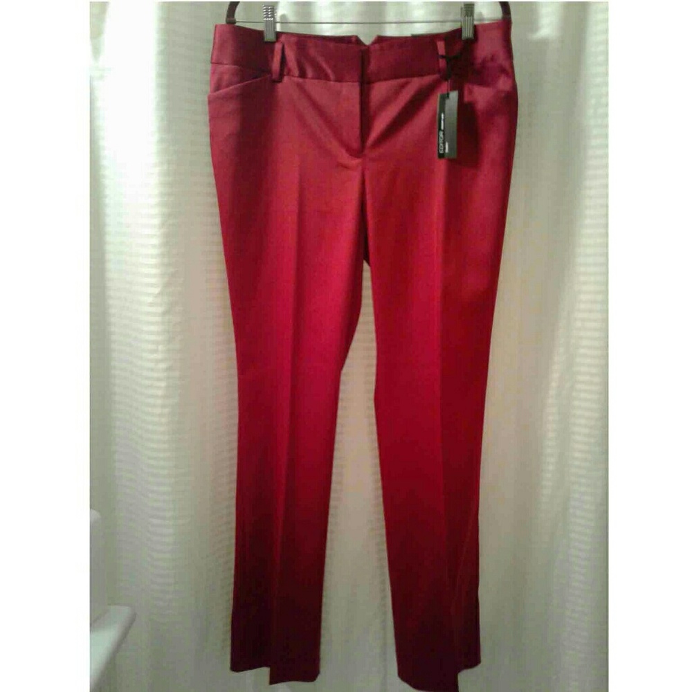 Express Editor Skinny Leg Satin Pant