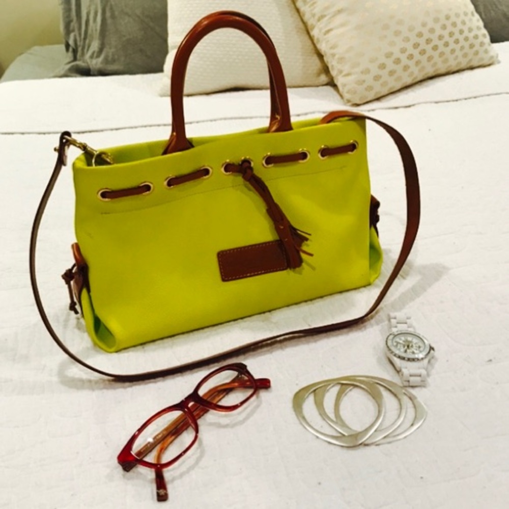 Dooney and Burke Lemon Yellow Satchel 🍋