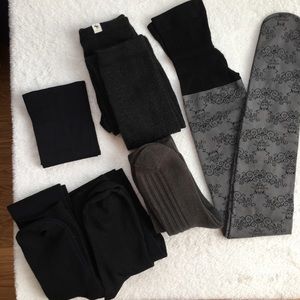 Bundle 7 AF Unique Vintage Tights Knee Socks XS