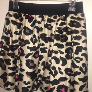Cheetah print skirt
