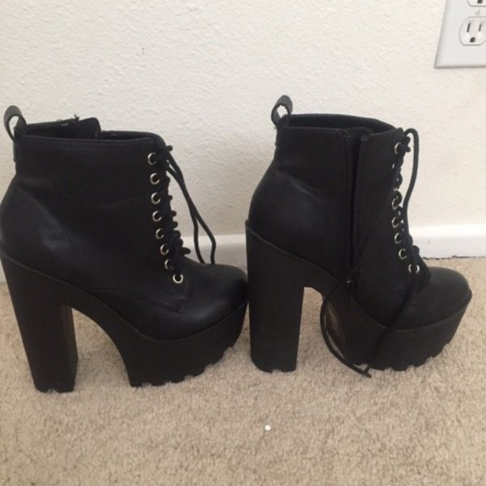 Black Platform Boots