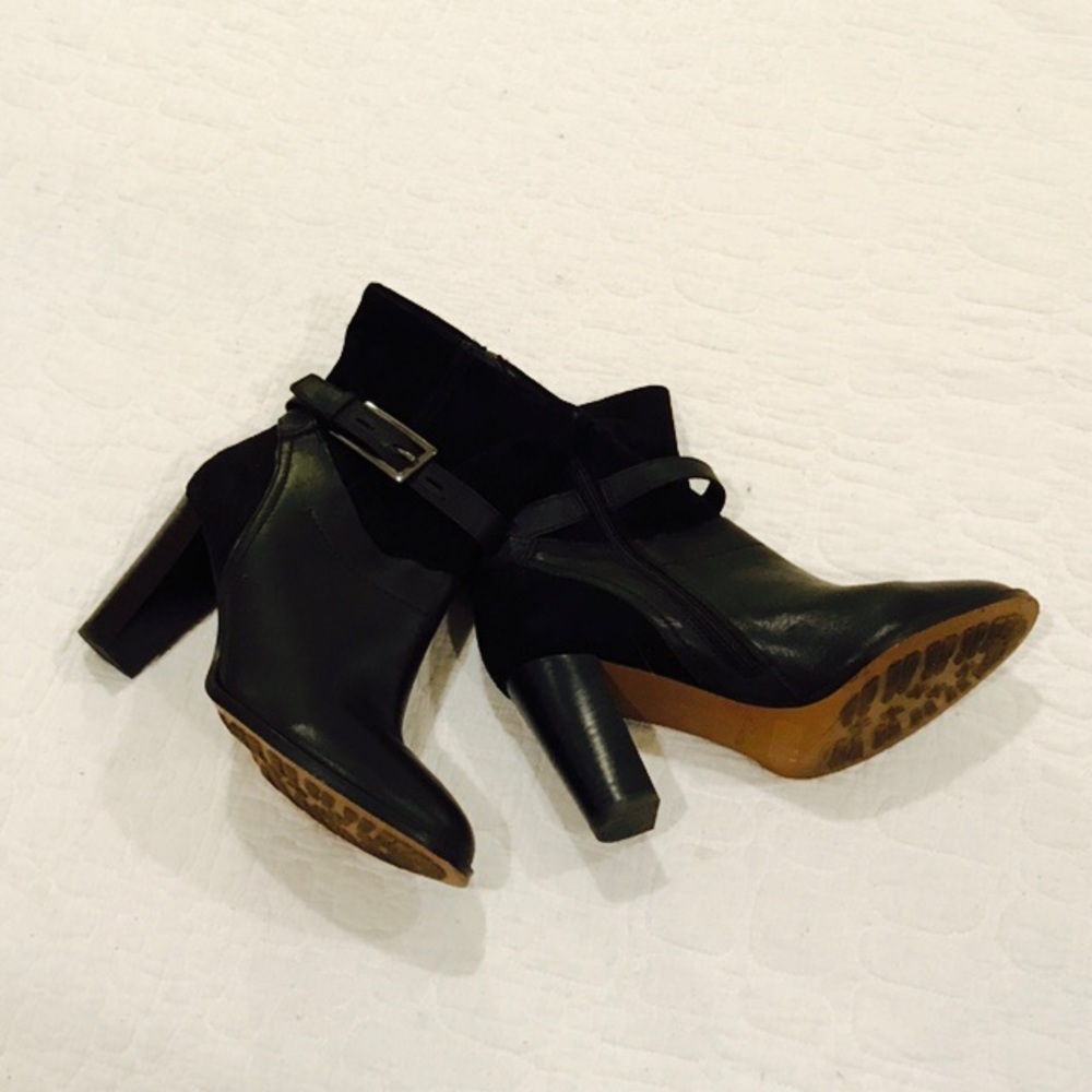Clarks Leather and Suede Booties