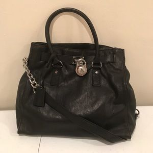 Michael kors Hamilton black with silver metal