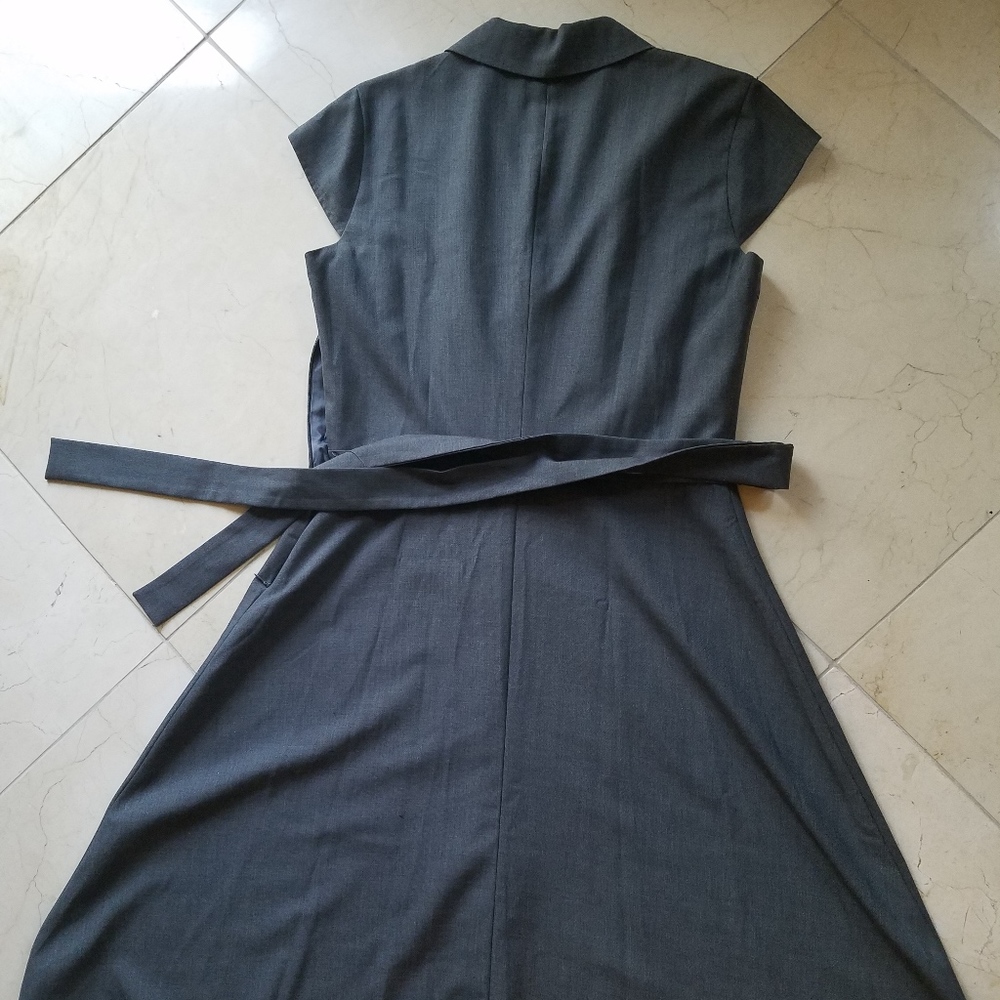 Calvin Klein Belted Collared Dress - Picture 2 of 9