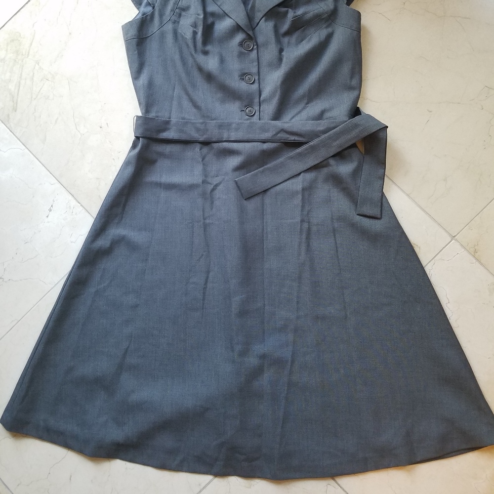 Calvin Klein Belted Collared Dress - Picture 7 of 9