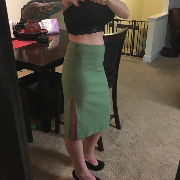 Rampage Slit high waisted pencil skirt - Picture 2 of 3