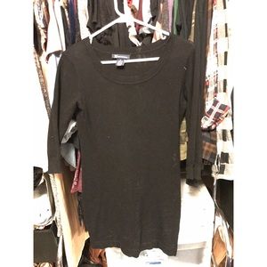 Black knit bodycon dress