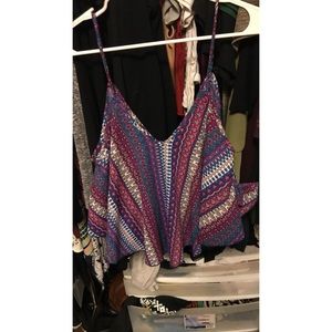 Boho colorful crop top