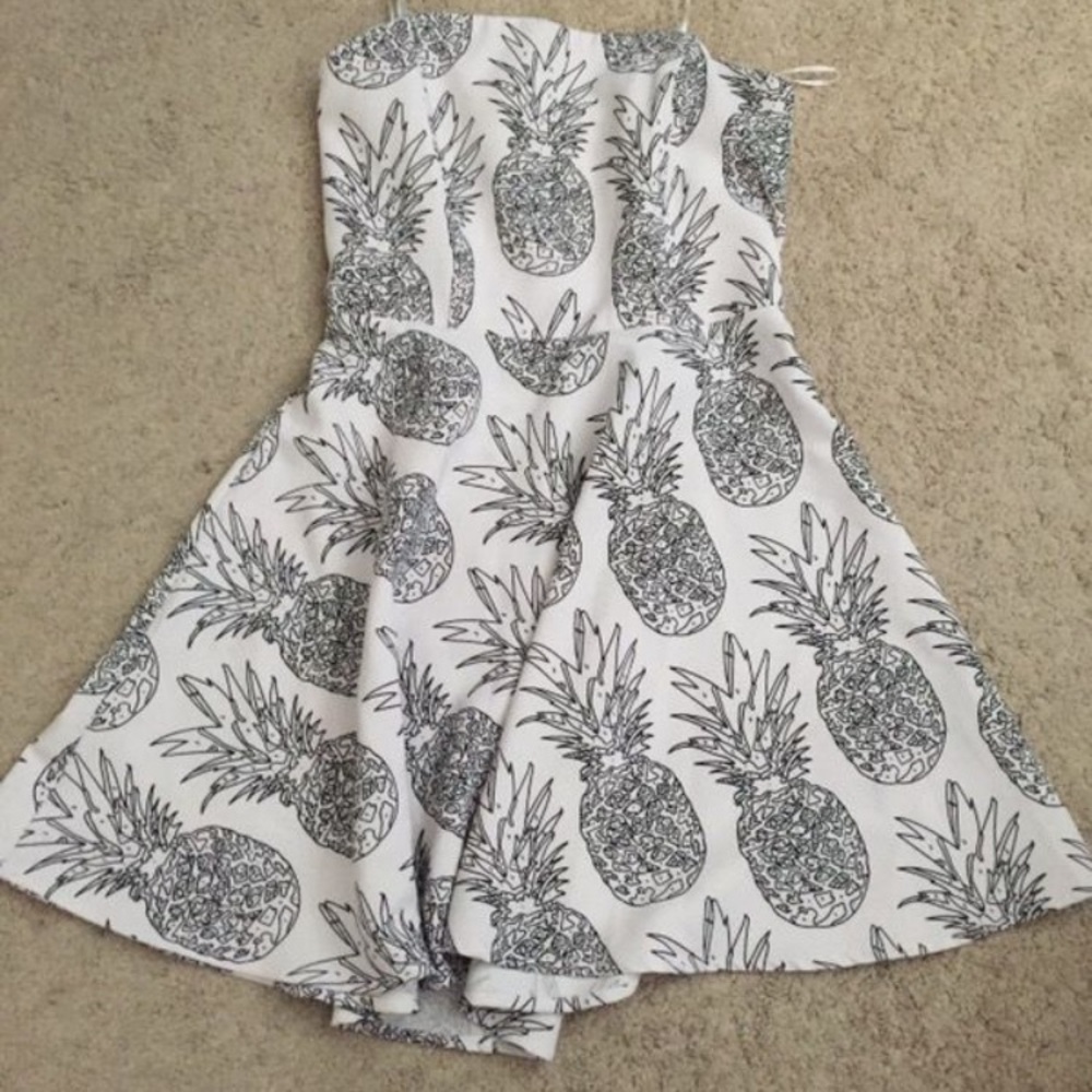 Strapless Pineapple Dress