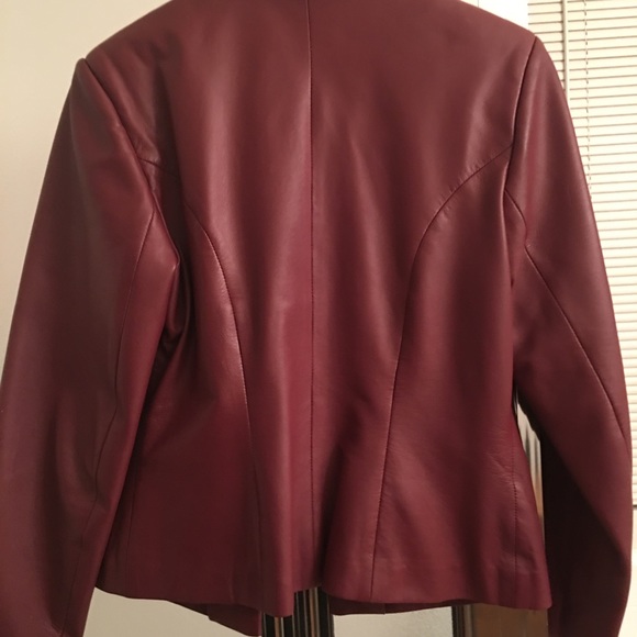 MARGARET GODFREY LEATHER BLAZER - Picture 2 of 8