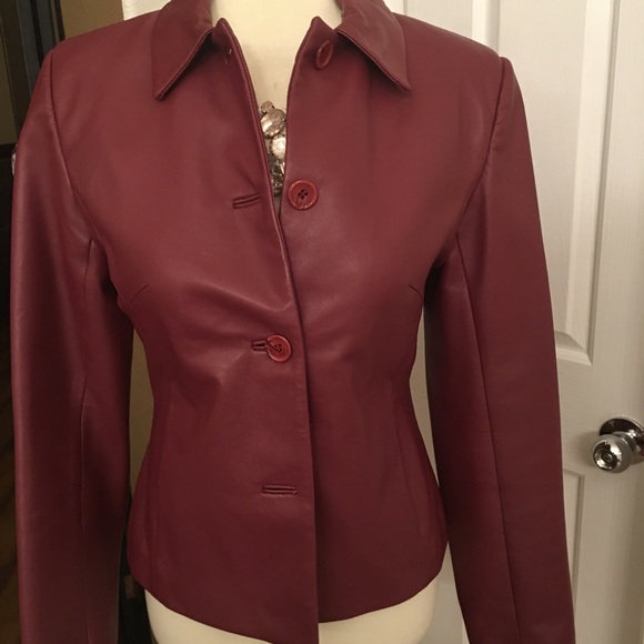 MARGARET GODFREY LEATHER BLAZER - Picture 5 of 8